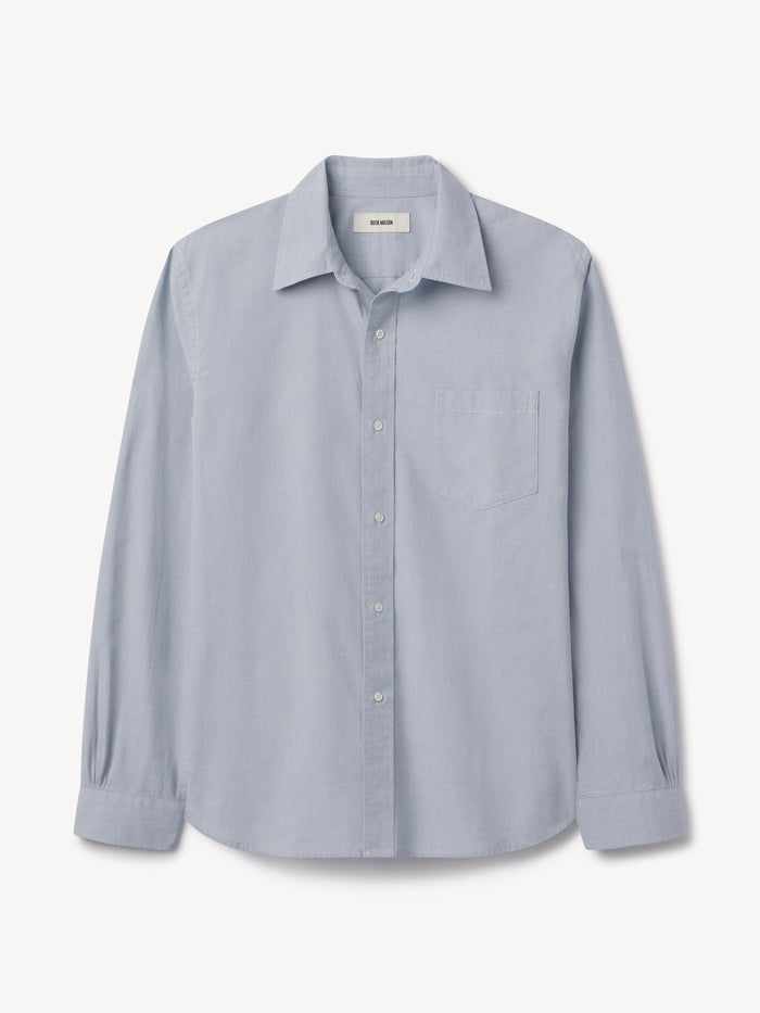 Azure End-on-End Wornwell Single Needle Dress Shirt