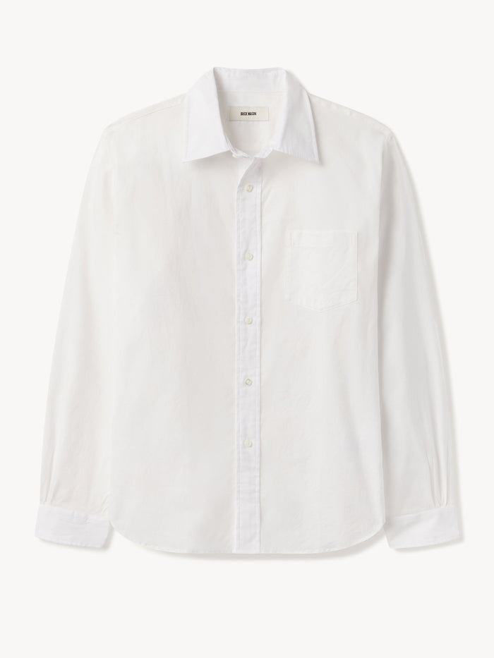 White Wornwell Single Needle Dress Shirt