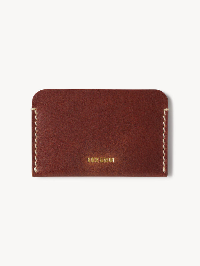 Cognac Countryman Full-Grain Leather Card Case