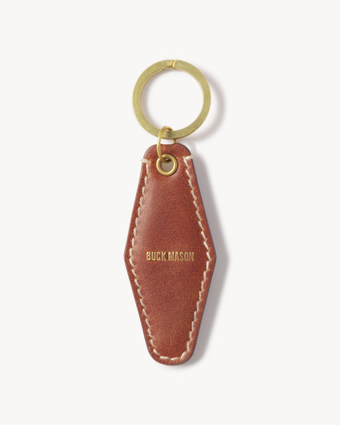 Cognac Countryman Full-Grain Leather Key Ring
