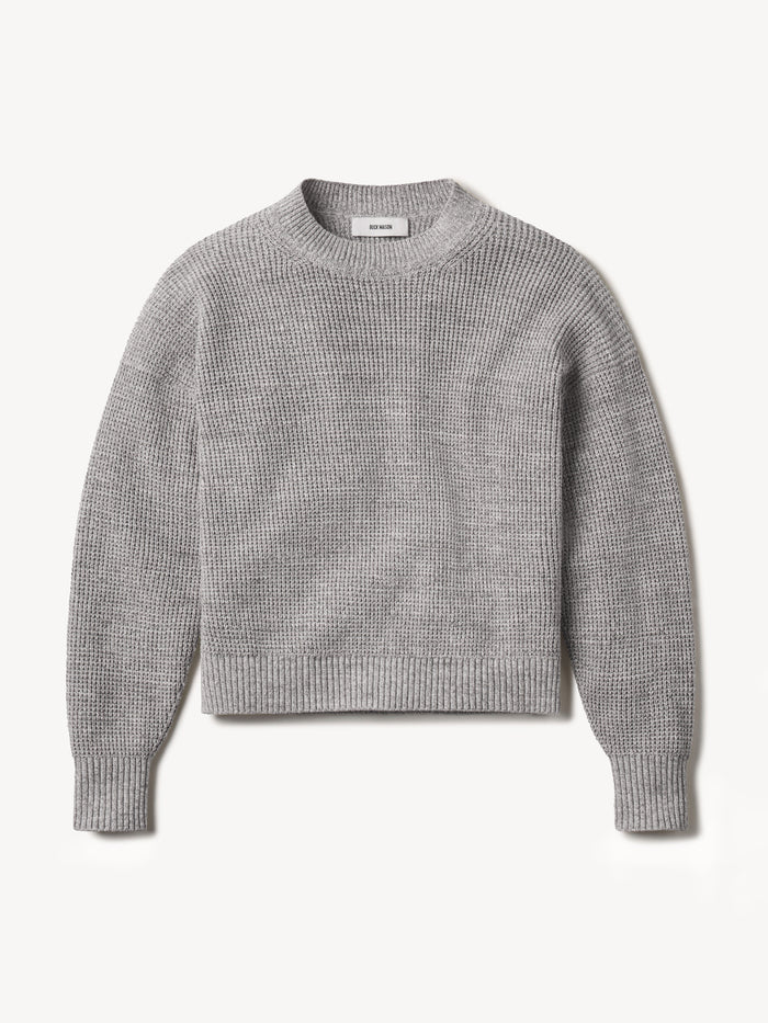 Marled Coastal Cedar Seafarer Cotton Crewneck Sweater